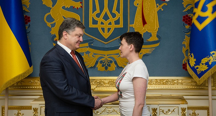 Nadejda Savtchenko prête à devenir présidente de l`Ukraine